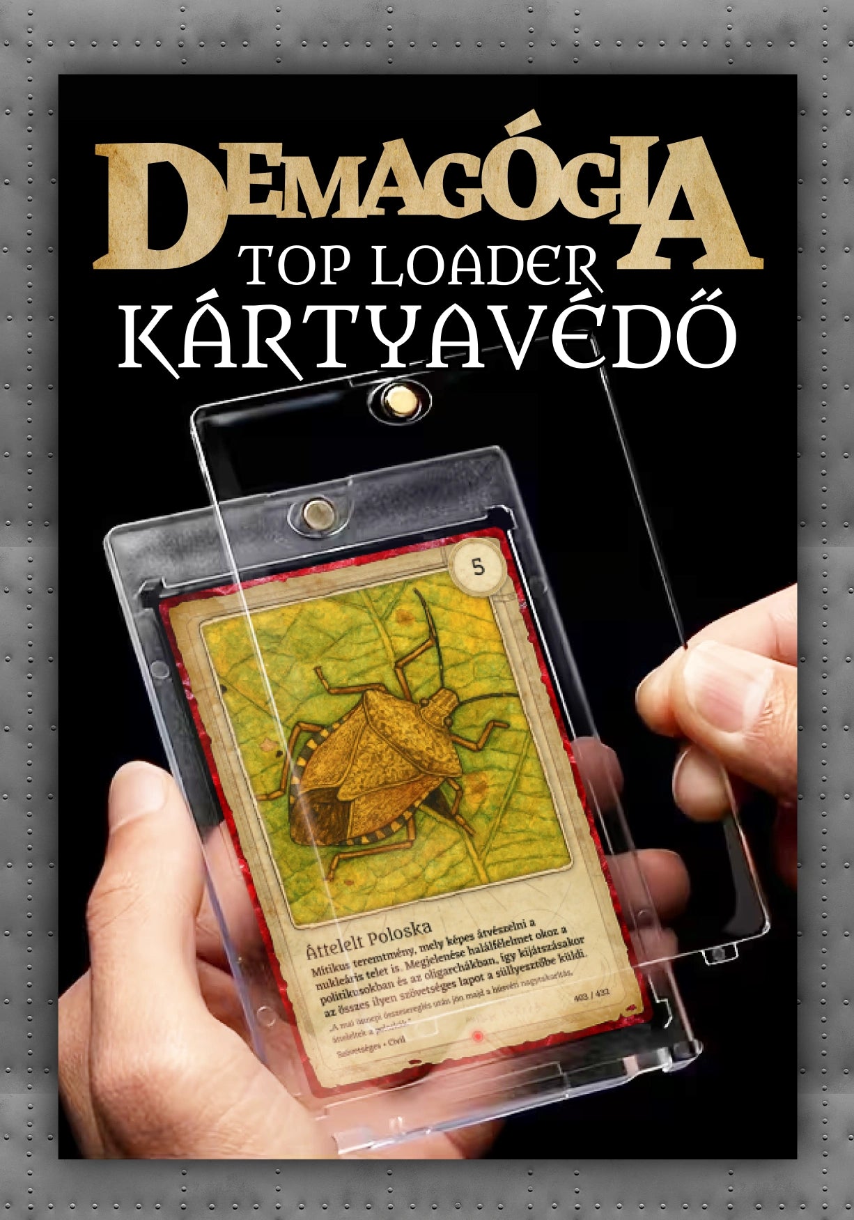 10db Top Loader Kártyavédő